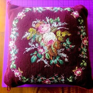 Needlepoint pillow